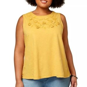 NWT Style & Co Size 3x Embellished Tank top shirt